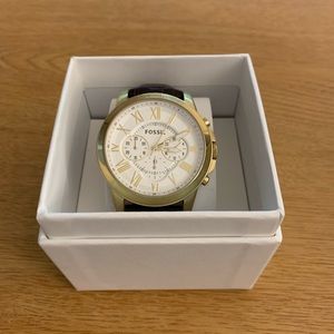 FOSSIL Grant Chronograph Brown Leather Watch